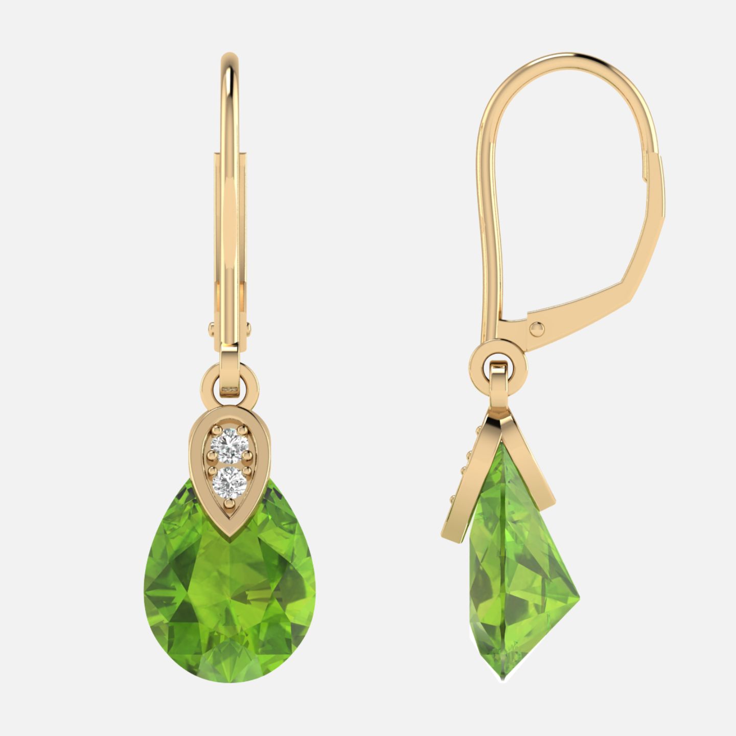 Birthstone Diamond Earrings
